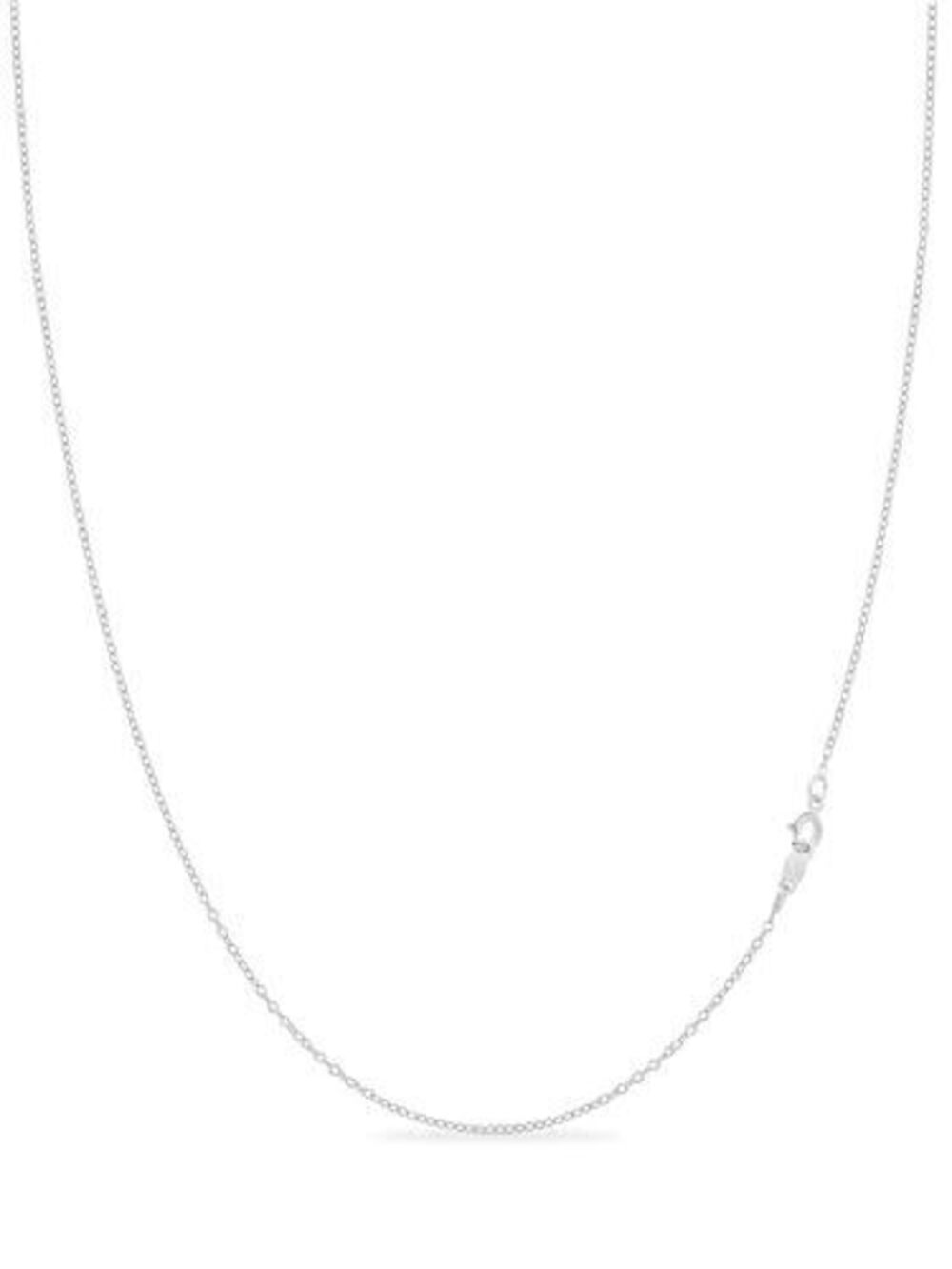 3598 1mm 925 Sterling Silver Necklace | 16-36 inch long Silver 18k Gold